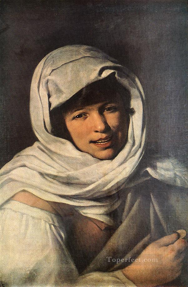 The Girl with a Coin Girl of Galicia Spanish Baroque Bartolome Esteban Murillo Oil Paintings